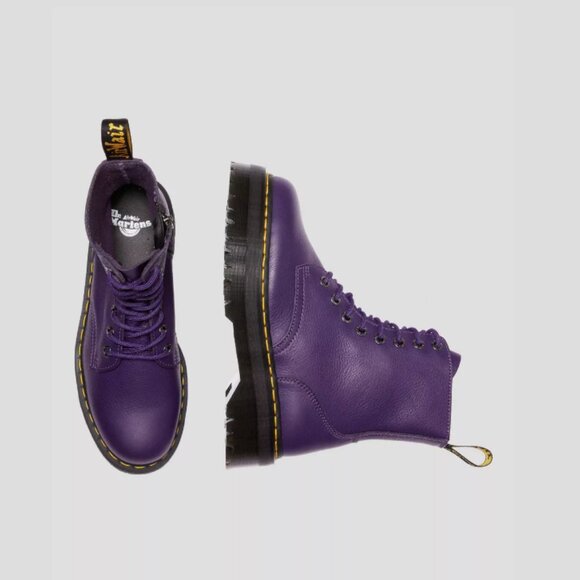 Dr. Martens JADON III Pisa PLATFORM Boots in Purple MSRP$250 RichSoft Leather - Picture 16 of 16
